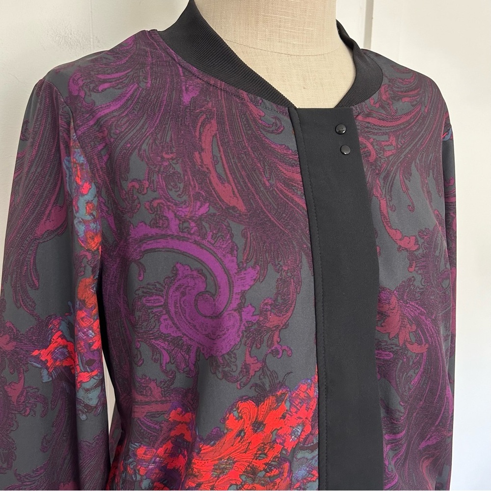Fabletics Ithaca Jacket Romantic Print Purple Red… - image 6
